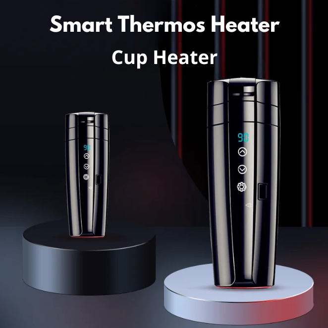 Cup Heater. Smart thermos, self-heating up to 90 degrees.